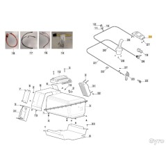 Placa electrónica para tractor de césped ORIGINAL STIGA 387722402/1 | NewgardenParts.com