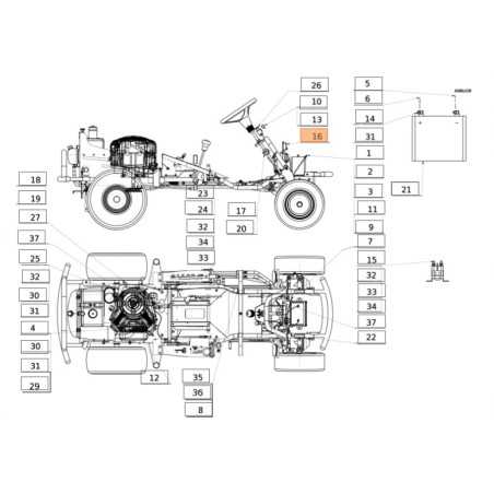 ORIGINAL EMAK SGN341271160 cortadora de césped placa electrónica | NewgardenParts.com