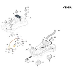 Motherboard Roboter Rasenmäher Modelle A1500 A3000 ORIGINAL STIGA 122720246/0 | NewgardenParts.com