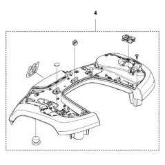 VORDERKÖRPER 597161801 ORIGINAL HUSQVARNA | NewgardenParts.com