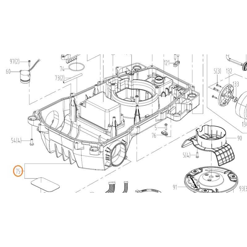 ORIGINAL WORX robot mower WG794E lower cover