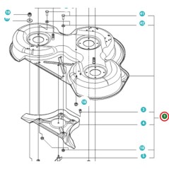 SCOCCA PIATTO COMBI 94 581237408 ORIGINALE HUSQVARNA | NewgardenParts.com