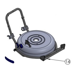 Scocca piatto nudo chassis per rasaerba tosaerba GRIN HM53A | NewgardenParts.com