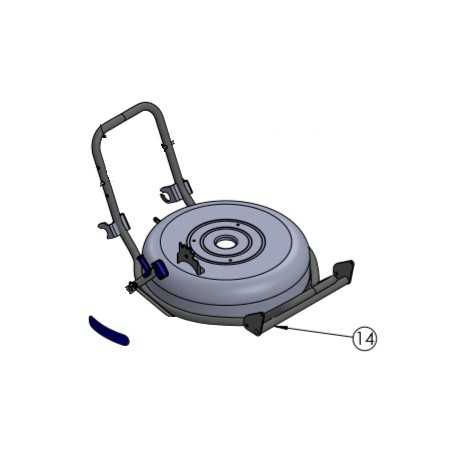 Scocca piatto nudo chassis per rasaerba tosaerba GRIN HM53A | NewgardenParts.com