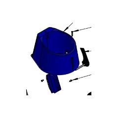 Carcasa motor cortacésped modelo EM37 ORIGINAL GRIN PRT-0078 | NewgardenParts.com