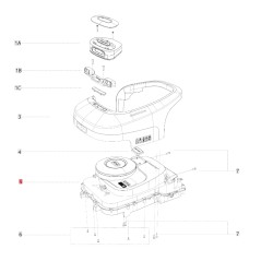 Scocca superiore H800E ORIGINALE BLUEBIRD robot rasaerba NAVIMOW AB12.01.00.0197 | NewgardenParts.com