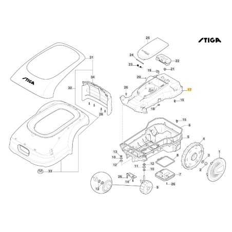 ORIGINAL STIGA robot lawnmower mower stig300 322110197/0 | NewgardenParts.com