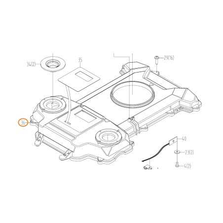 ORIGINAL WORX robot mower WG795E TYPE2 - WG792E upper cover | NewgardenParts.com