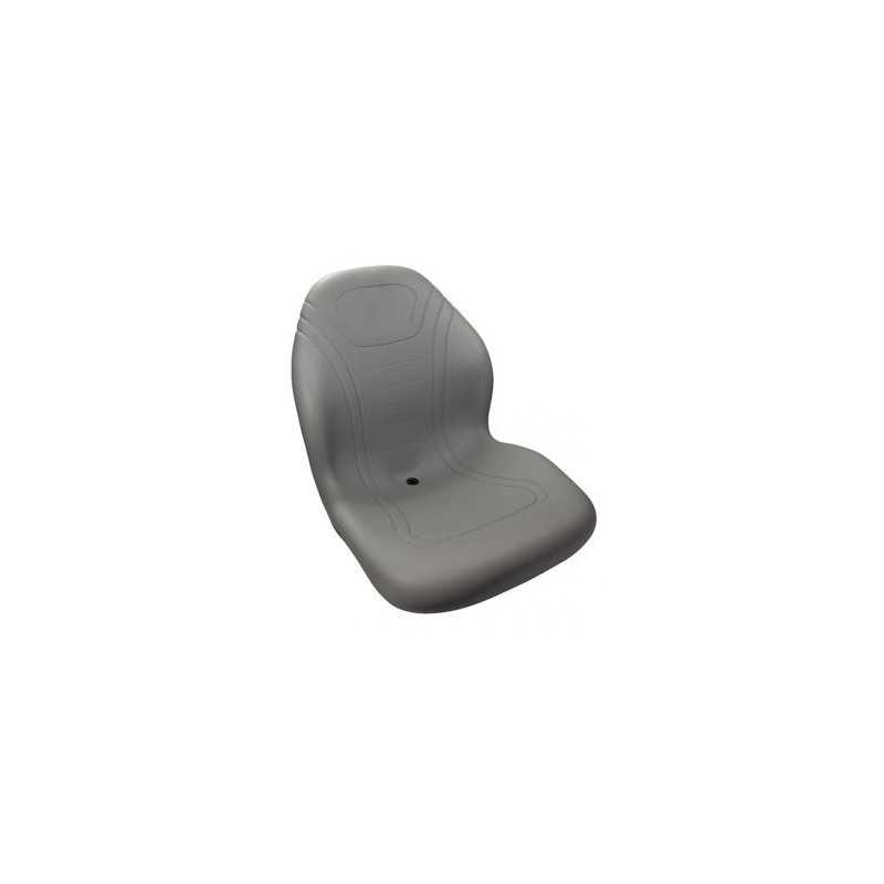 Asiento gris para tractor de césped altura 533 mm anchura 483 mm