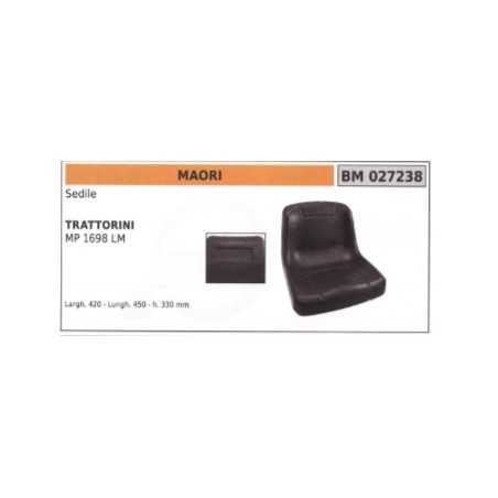 MAORI asiento para tractor de césped MP1698LM anchura 420 mm longitud 450 mm h. 330 mm | NewgardenParts.com