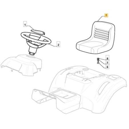 Asiento ORIGINAL STIGA tractor cortacésped 1330m - 1636h - 2040h 125722488/0 | NewgardenParts.com