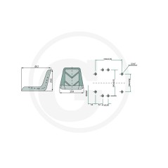 Sedile trattorino rasaerba compatibile KUBOTA diversi modelli in PVC 25270094
