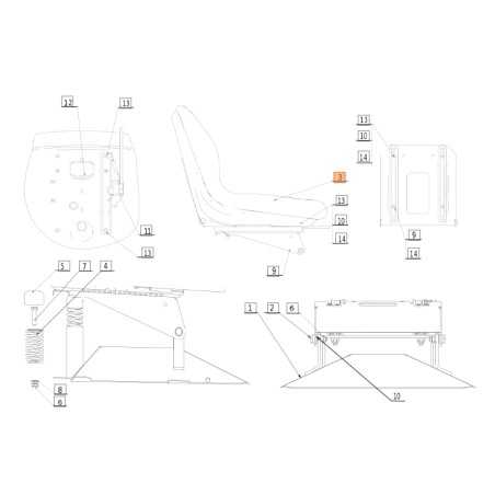 Rasentraktorsitz Modelle APACHE92EVO ORIGINAL OLEOMAC 68120024 | NewgardenParts.com