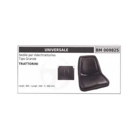 UNIVERSAL Rider lawn tractor seat width 460 mm length 560 mm h. 460 mm | NewgardenParts.com