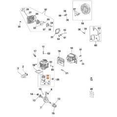 Segment chainsaw models GS630 ORIGINAL OLEOMAC 3123005R | NewgardenParts.com