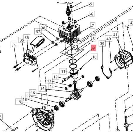 Piston segment ORIGINAL BLUEBIRD engine HT261 - CG260H - BLV281 02020020003 | NewgardenParts.com