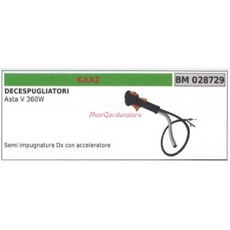 Demi-poignée droite avec accélérateur Débroussailleuse KAAZ 028729 | NewgardenParts.com
