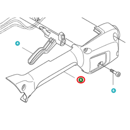 HALBGRIFF RECHTS 577013202 ORIGINAL HUSQVARNA | NewgardenParts.com