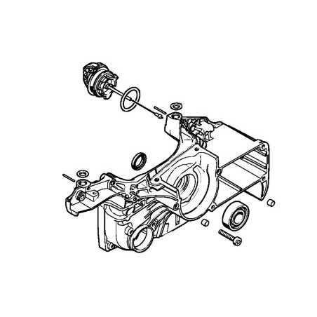 Crankshaft semi-carter chainsaw models MS400 ORIGINAL STIHL 11400202652 | NewgardenParts.com