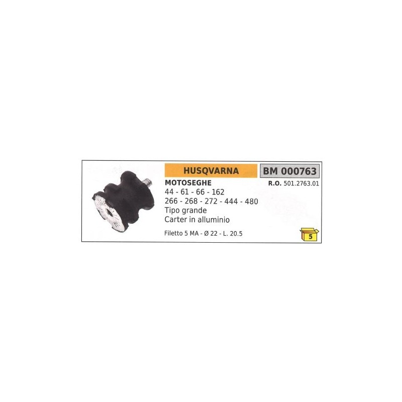 HUSQVARNA vibration damper chainsaw 47 61 66 162 266 268 272 444 480 501276301