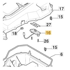 Sensor de lluvia ORIGINAL STIGA robot cortacésped a1500 381100606/1 | NewgardenParts.com