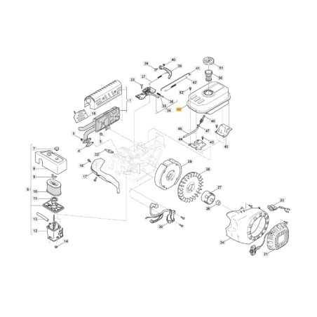 Gasoline tank motor models LC170F ORIGINAL STIGA 118550501/0 | NewgardenParts.com