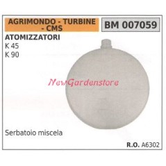 Fuel tank AGRIMONDO K 45 90 atomiser engine 007059 | NewgardenParts.com