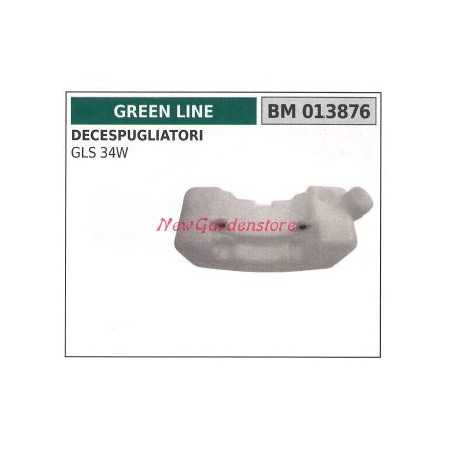 GREEN LINE brushcutter GLS 34W engine fuel tank 013876 | NewgardenParts.com