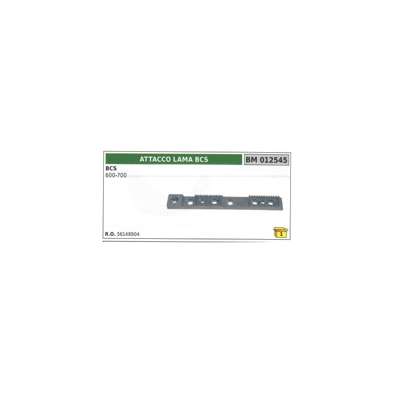 Blade attachment for bcs 600 700 motor mower