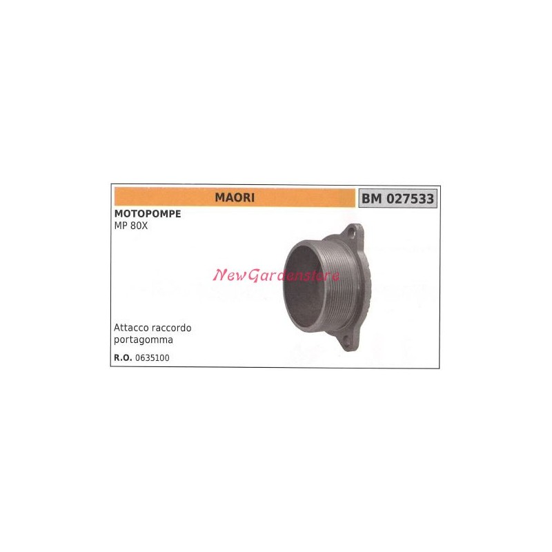 Attacco raccordo portagomma MAORI motopompa MP 80X 027533