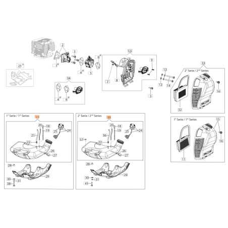 Tank brushcutter models BC530S BC530T ORIGINAL EMAK 61400343 | NewgardenParts.com