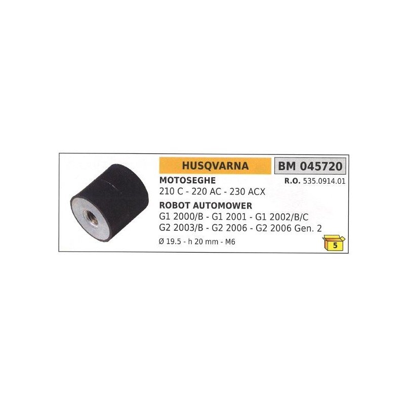 HUSQVARNA antivibration pour tronçonneuse 210 C 220 AC 230 ACX 045720