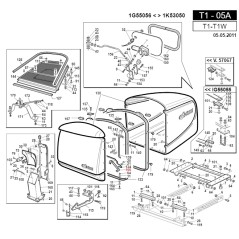 Attacco scivolo portello trattorino ORIGINALE GIANNI FERRARI 01.50.01.0270 | NewgardenParts.com