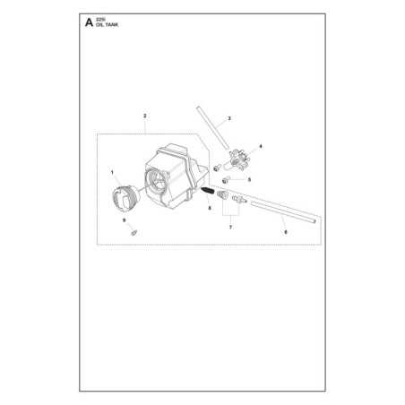 RÉSERVOIR D'HUILE COMPLET 537648201 HUSQVARNA ORIGINE | NewgardenParts.com