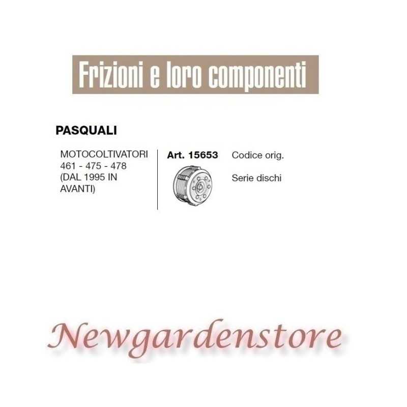 Serie dischi motocoltivatore 461 475 478 compatibile PASQUALI 15653
