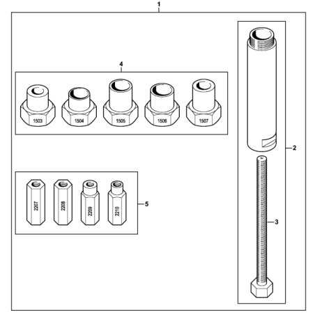 Mounting tool LS chainsaw models MS500i ORIGINAL STIHL 59108505221 | NewgardenParts.com