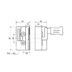 Cerradura sin seguridad lado derecho para tractor agrícola | NewgardenParts.com