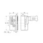 Lock without safety right side for agricultural tractor