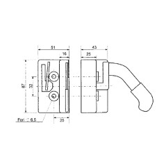 Linksseitiges Universalschloss für Ackerschlepper | NewgardenParts.com