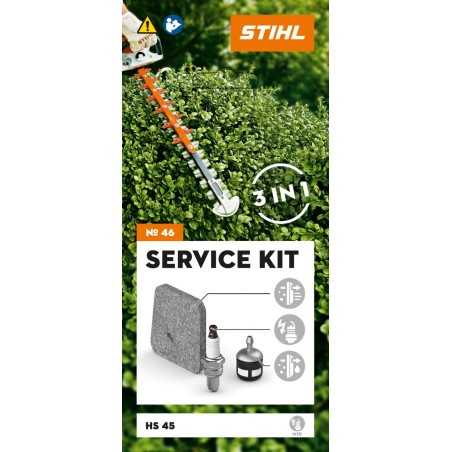 Kit de servicio número 46 STIHL para cortasetos HS 45 con motor STIHL 2-MIX | NewgardenParts.com