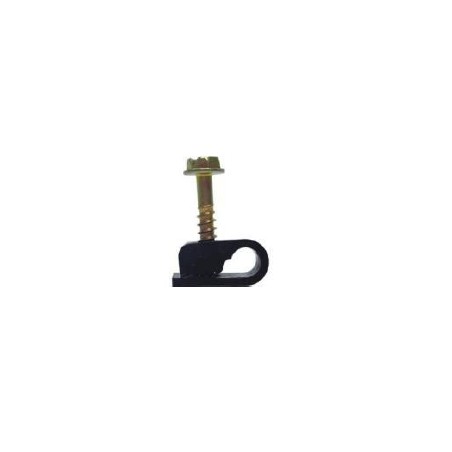 Set 100pz clips in plastica con vite in metallo colore neutro tubo 1/4 FREEZANZ | NewgardenParts.com