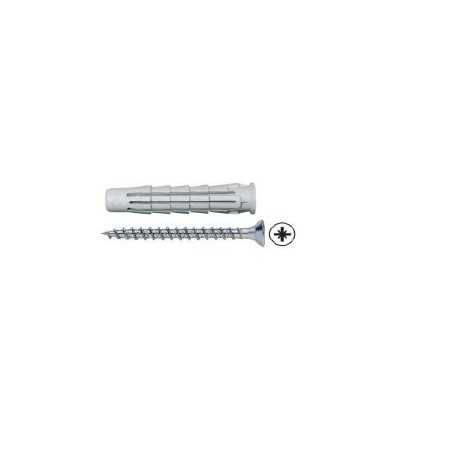 Set 100pz tasselli 5x25 mm con vite svasata zincocromata 4x30 mm FREEZANZ | NewgardenParts.com
