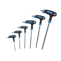 Set 6 steel two-headed hexagonal spanners for hexagonal bolts with bimaterial handle | NewgardenParts.com