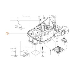 ORIGINAL WORX robot cortacésped WR153E juego base de carga