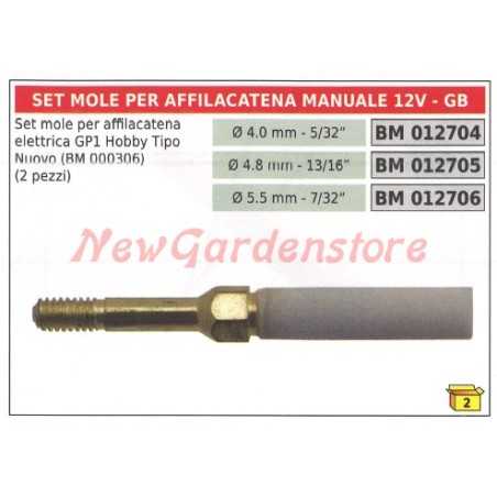 Grinding wheel set for manual chain sharpener GP1 HOBBY NEW GARDEN STORE 012705 | NewgardenParts.com