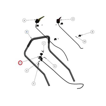 Juego: ORIGINAL GRIN cortacésped spm53 cable de control de velocidad PRT-0107 | NewgardenParts.com