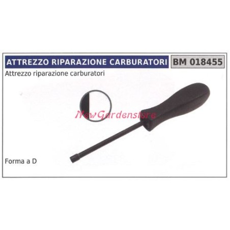 Attrezzo riparazione carburatori NEW GARDEN STORE forma a D 018455 | NewgardenParts.com