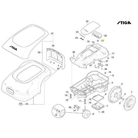 Snap-in vent robot mower models A1000 A1500 ORIGINAL STIGA 118564531/0 | NewgardenParts.com