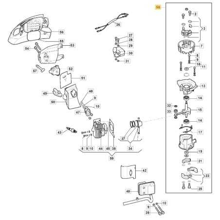 ORIGINAL STIGA hedge trimmer engine short block aht 60 - shp 60 118804984/0 | NewgardenParts.com