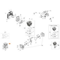 Short block ORIGINAL OLEOMAC for unit motor BC 300 D 61280249R | NewgardenParts.com